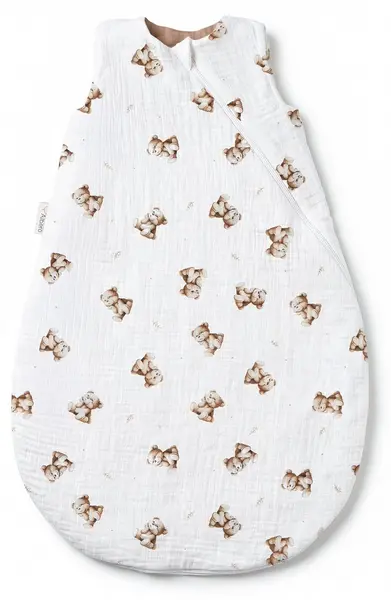 Sac de dormit pentru bebeluși Albero Mio - Vintage Teddy, 1.0 Tog, Mărime S