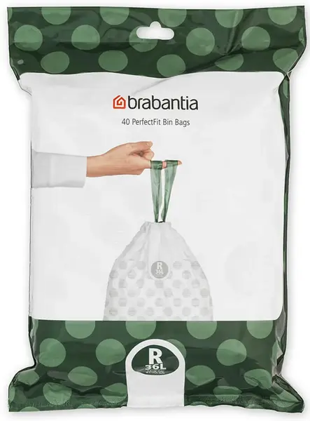 Sac de gunoi Brabantia - PerfectFit Bo, mărimea R, 36 l, 40 buc