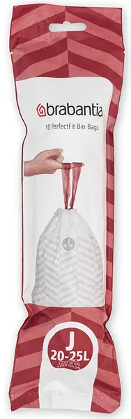 Sac de gunoi Brabantia - PerfectFit, mărime J, 20-25 l, 10 buc