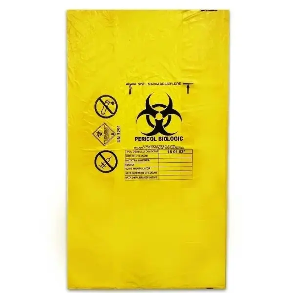 Sac galben - pericol biologic 120L