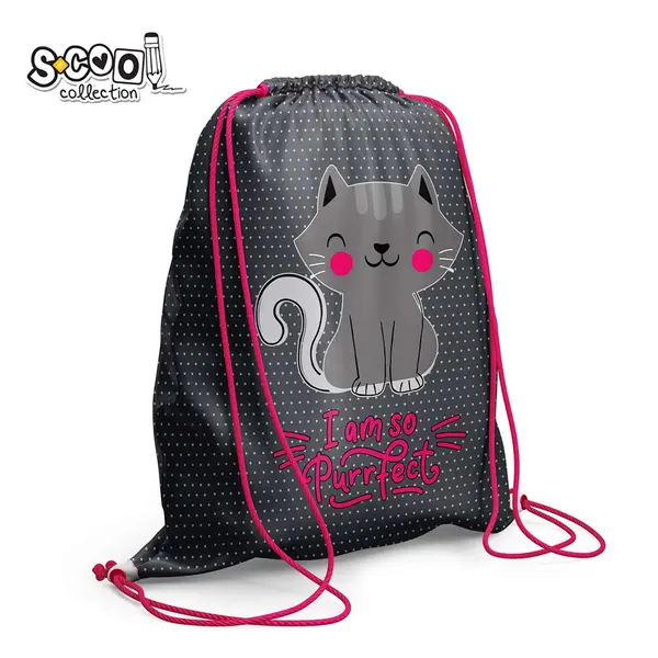 Sac sport, I Am So Purrfect, 46x35.5 cm, S-COOL