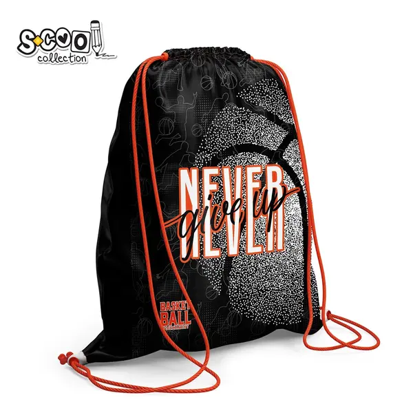 Sac sport, Never Give Up, 46x35.5 cm, S-COOL