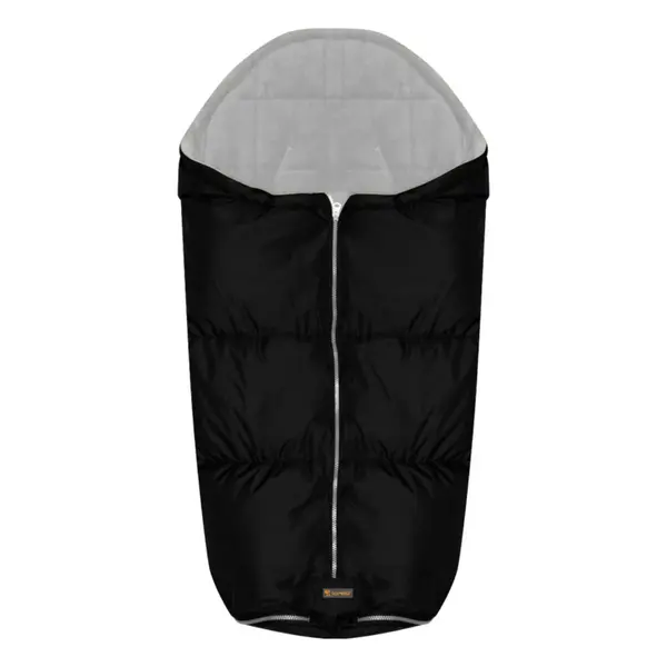 Sac termic de iarna pentru carucior, Lorelli, impermeabil, captuseala polar fleece, Black
