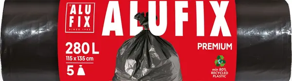 Saci de gunoi ALUFIX - 280 l, 5 buc.