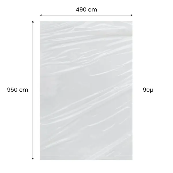 Saci LDPE Natur 490x950 mm, 90µ – transparenți și practici pentru fructe