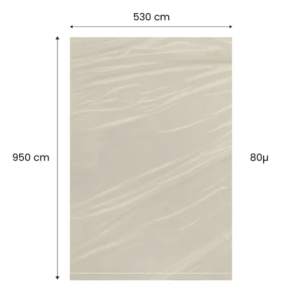 Saci LDPE Reciclați Natur 490x950 mm, 80µ – practici pentru struguri și fructe