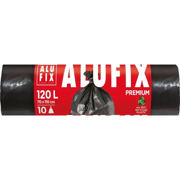 Saci menajeri 120 L 70 x 110 cm LDPE negri 10 buc/rola Saci menajeri 120 L 70 x 110 cm LDPE negri 10 buc/rola