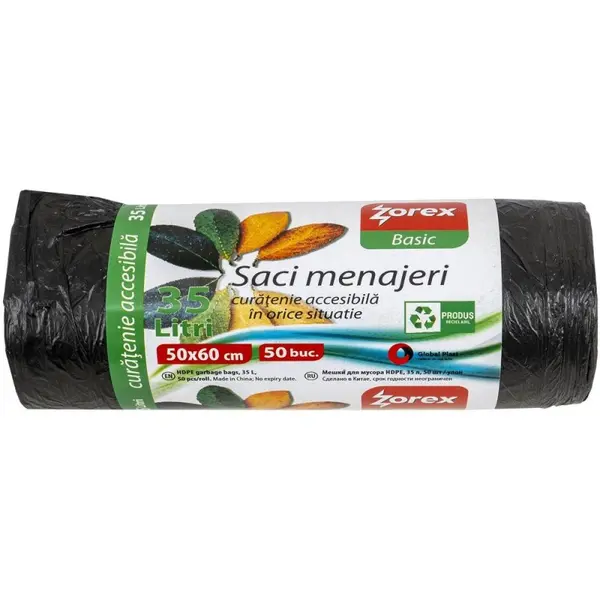 Saci Menajeri, 50 x 60 cm, 35 l, Negri, 50 Bucati
