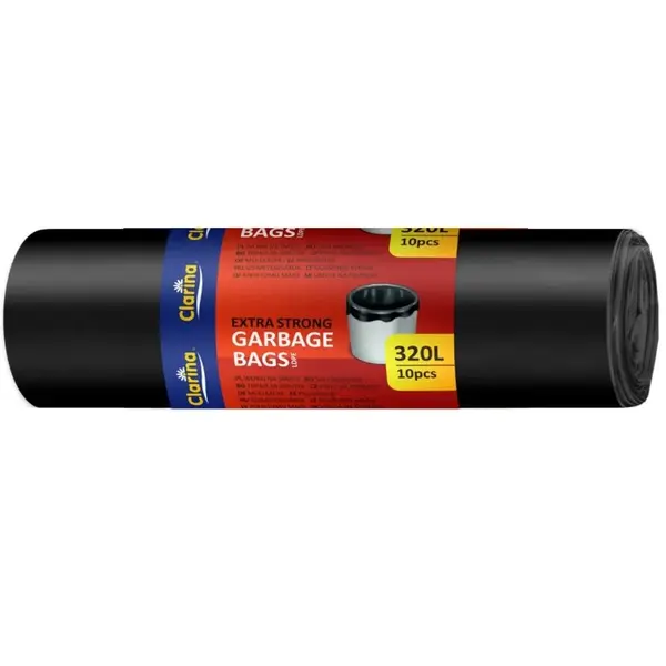 Saci menajeri Clarina 320L negri 10 buc/rola LDPE Saci menajeri Clarina 320L negri 10 buc/rola LDPE
