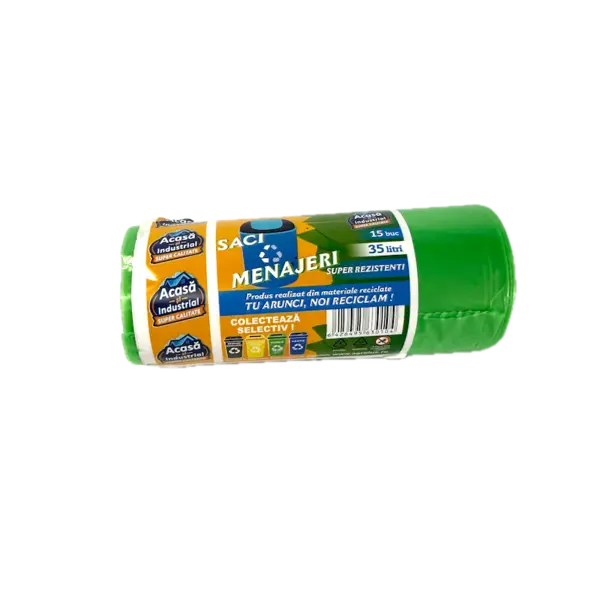 Saci menajeri color 35L- 15 buc/rola, produsi in Romania - Default Title