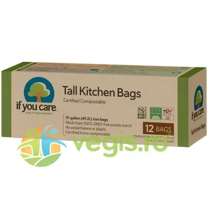 Saci Menajeri Compostabili 49.2L 12buc