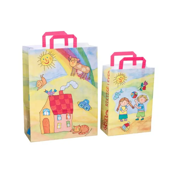 Sacosa cadou din hartie - Kinder ,32x14x42cm,90 g m ²