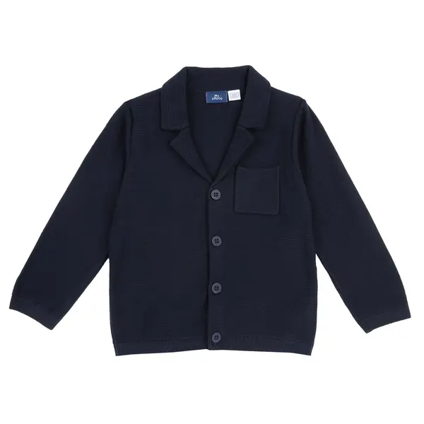 Sacou tricotat copii Chicco, albastru inchis, 11954-68MC