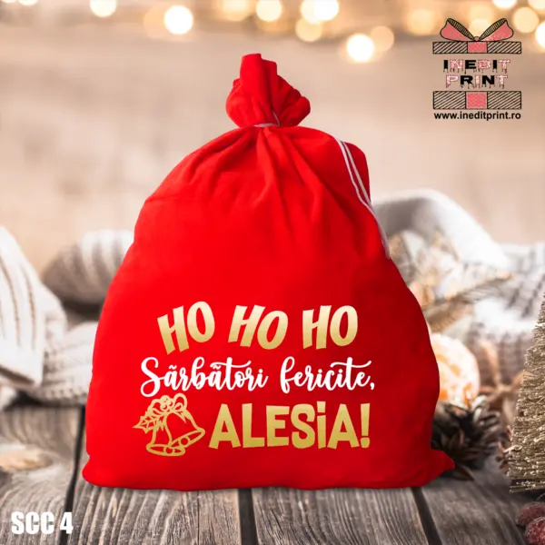 Saculet cadou personalizat SCC4