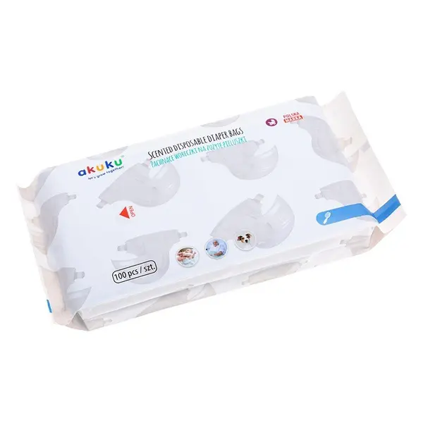 Saculeti parfumati Akuku pentru pampers 100 bucati