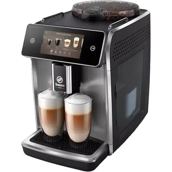 Saeco Espressor Automat SAECO GranAroma Deluxe SM6685/00, 1.8l, 15 bar, 1500W, Argintiu-Negru