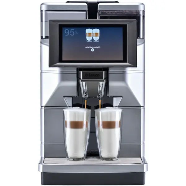 Saeco Espressor automat Saeco Magic M2, 1900 W, Rezervor apa 4l, Capacitate boabe 1.2 kg, Ecran TFT 7, Rasnita incorporata cu 8 trepte, Argintiu/Gri