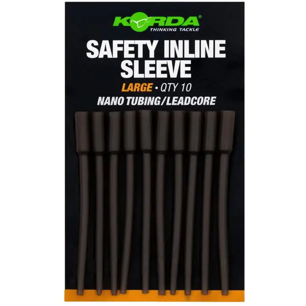 Safety Inline Sleeve Large Nano Tubing/Leadcore 10buc