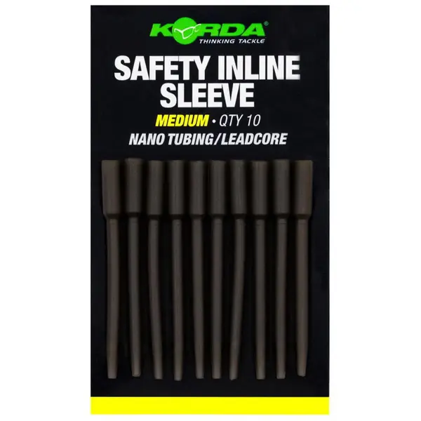 Safety Inline Sleeve Medium Nano Tubing/Leadcore 10buc