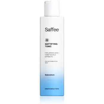 Saffee BalanceDerm Mattifying Tonic tonic pentru curățare, cu efect de matifiere pentru ten gras și mixt
