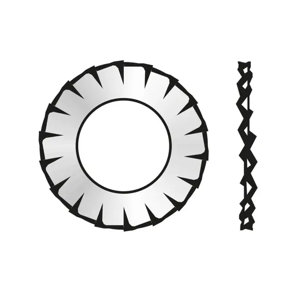 Saiba Elastica Crestaturi Exterioare Forma A 6798 Otel Zincat-32
