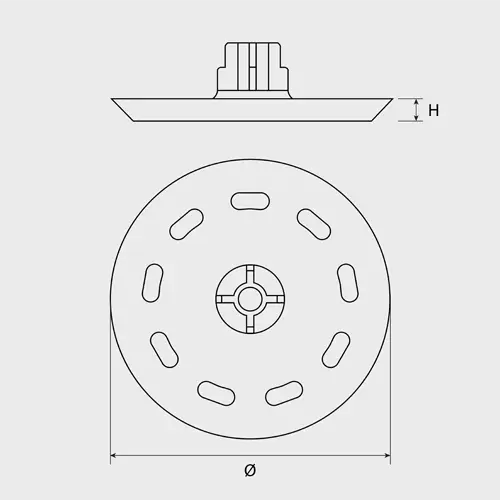 Șaibă plastic HDPE 30 mm pentru pistol de batut cuie, fixare membrane, 100 buc., CELO 30AP