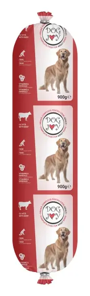 Salam pentru caini Dog Joy cu vita 900 gr