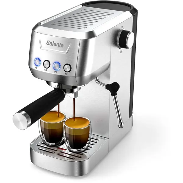 SALENTE Aparat de cafea Salente Coffio, cu parghie, otel inoxidabil, 1.3 l, 20 bari