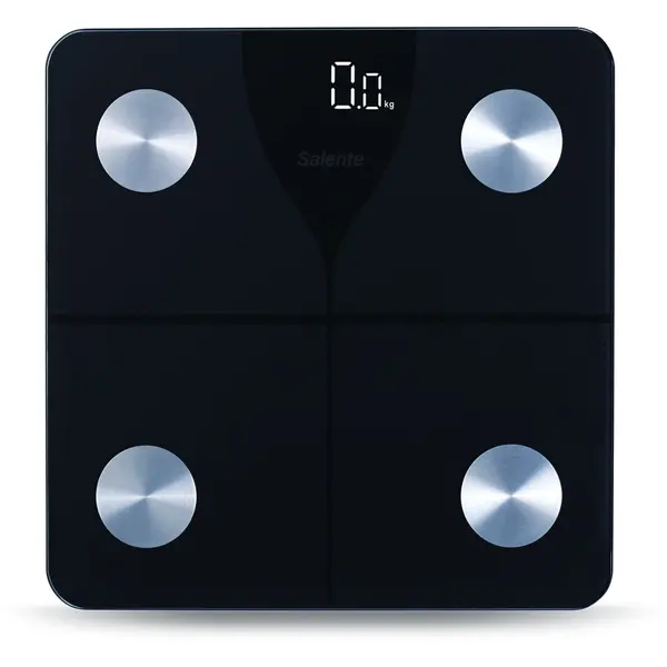 SALENTE Cantar personal de diagnosticare pentru fitness, Salente SlimFit, Bluetooth, Negru