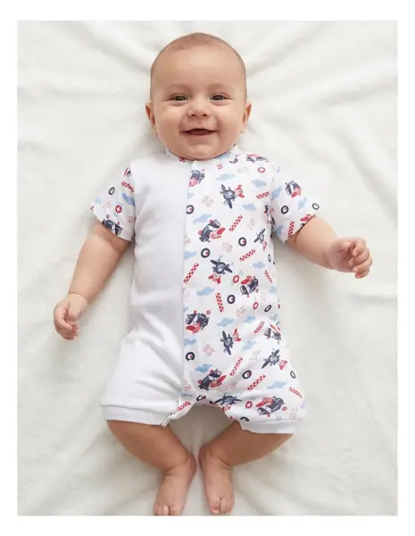 Salopeta bebe, imprimata airplane boy