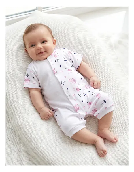 Salopeta bebe, imprimata sailing roz