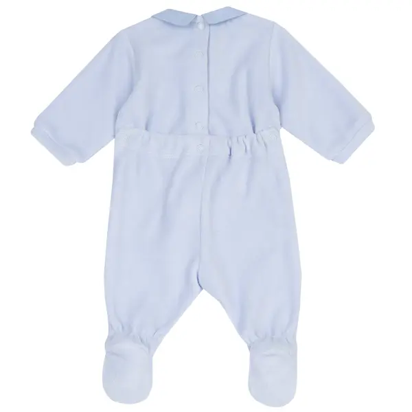 Salopeta bebelusi Chicco din velur, Bleu, 00340-69MFCI