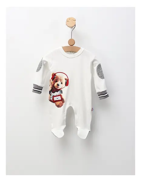 Salopeta Music Bear, model alb
