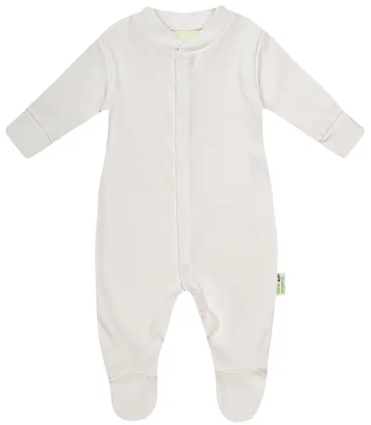 Salopetă pentru bebeluşi Bio Baby - Bumbac organic, 74 cm, 6-9 luni, ecru