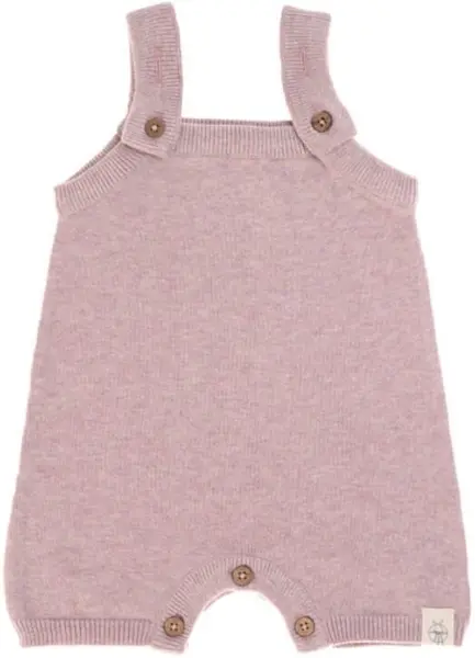 Salopeta pentru bebeluși Lassig - Cozy Knit Wear, 74-80 cm, 7-12 luni, roz