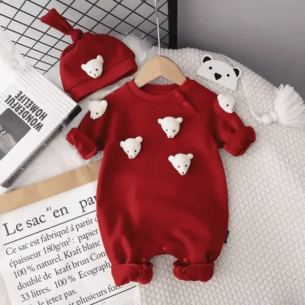 Salopeta Rosie S. Copii Cute Bear - 12-18 luni