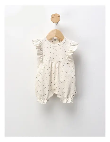 Salopeta vara Muratbaby crem-inimi mici
