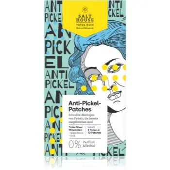 Salt House Natural Minerals Anti-pimple Patches plasturi pentru piele problematică impotriva acneei