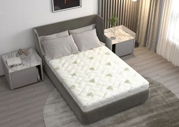 Saltea anatomica cu spuma poliuretanica Somnart Fermimax Aloe Vera 180x200x15 cm