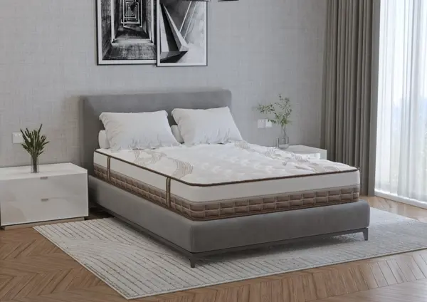 Saltea cu arcuri caramel dream Pocket Multilayer 90x200x20 cm