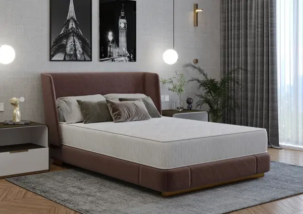 Saltea cu arcuri SomnART DORMA 90x200, inaltime 20 cm, ortopedica, husa matlasata, duritate medie