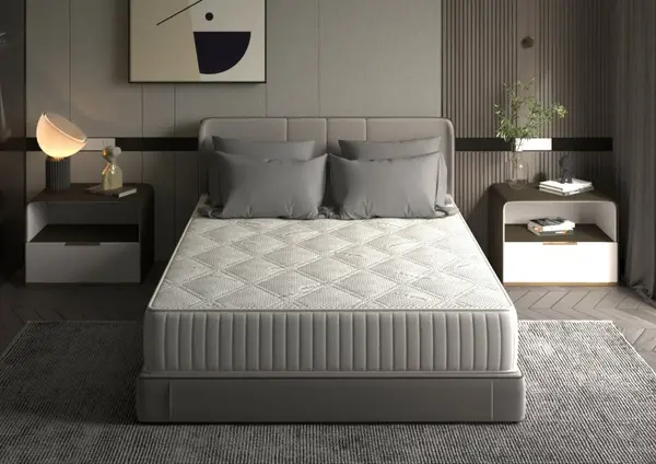 Saltea cu memorie Somnart Silver Relax 180 x 200 x 24 cm cu husa tricot silver