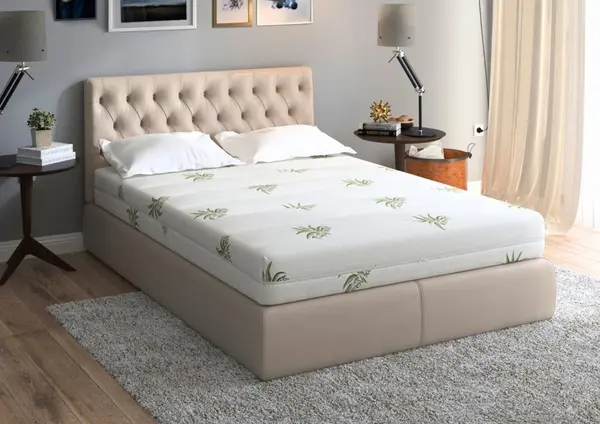 Saltea cu memorie Somnart XXL Memory Plus 120x200x25cm husa Aloe vera