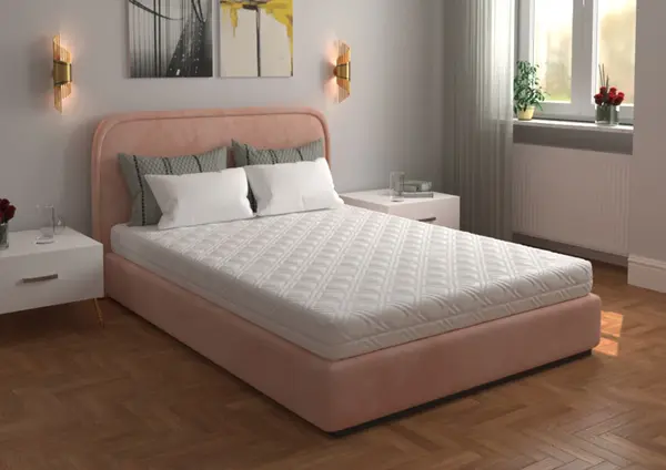 Saltea cu spumă poliuretanică 7 Zone SOMNART 140x200, înălțime 17 cm, ortopedică, husă detașabilă cu fermoar, fermitate medie