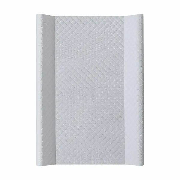Saltea de infasat, Ceba Baby, Confort, 50x70 cm, Cu Intaritura, Pentru comode, masute de infasat si patuturi, Fara BPA, 0 luni+, Caro Gri