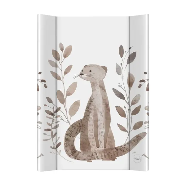 Saltea de infasat, Ceba Baby, Moale, Profilata, 50x70 cm, Pentru comode si masute de infasat, Fara BPA, Impermeabila, 0 luni+, Basic Clever Otter