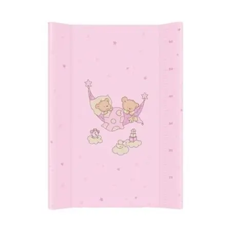 Saltea de infasat cu intaritura 70x50 cm ursuletii somnorosi roz