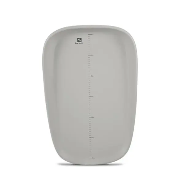 Saltea de infasat din spuma poliuretanica moale, Lorelli Lulu, suprafata gradata, antialunecare, impermeabila, 43 x 10 x 68 cm, Grey