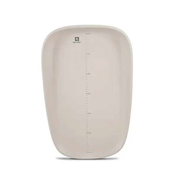 Saltea de infasat din spuma poliuretanica moale Lulu Beige, suprafata gradata, antialunecare, impermeabila, 43 x 10 x 68 cm