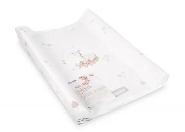 Saltea de infasat Sensillo Pastel Doe 70x49 cm cu intaritura,margine de protectie antirasturnare si suprafata impermeabila